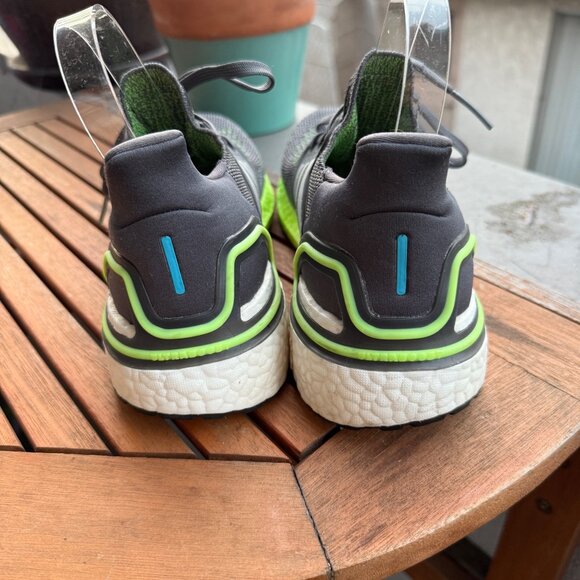 Adidas Mens Ultraboost 20 Running Shoes Size 6.5 Gray/Green Boost Cushion - Picture 5 of 8